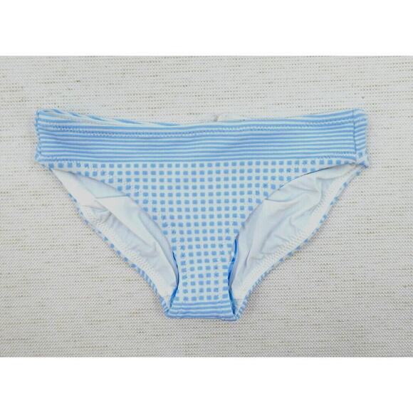 Lemlem Girls Bikini Bottom XS Light Sky Blue Jacquard Swimwear Beach Vacation - Picture 1 of 9